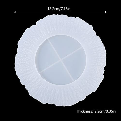 Round Fruit Tray Silicone Epoxy Casting Mould Y2556