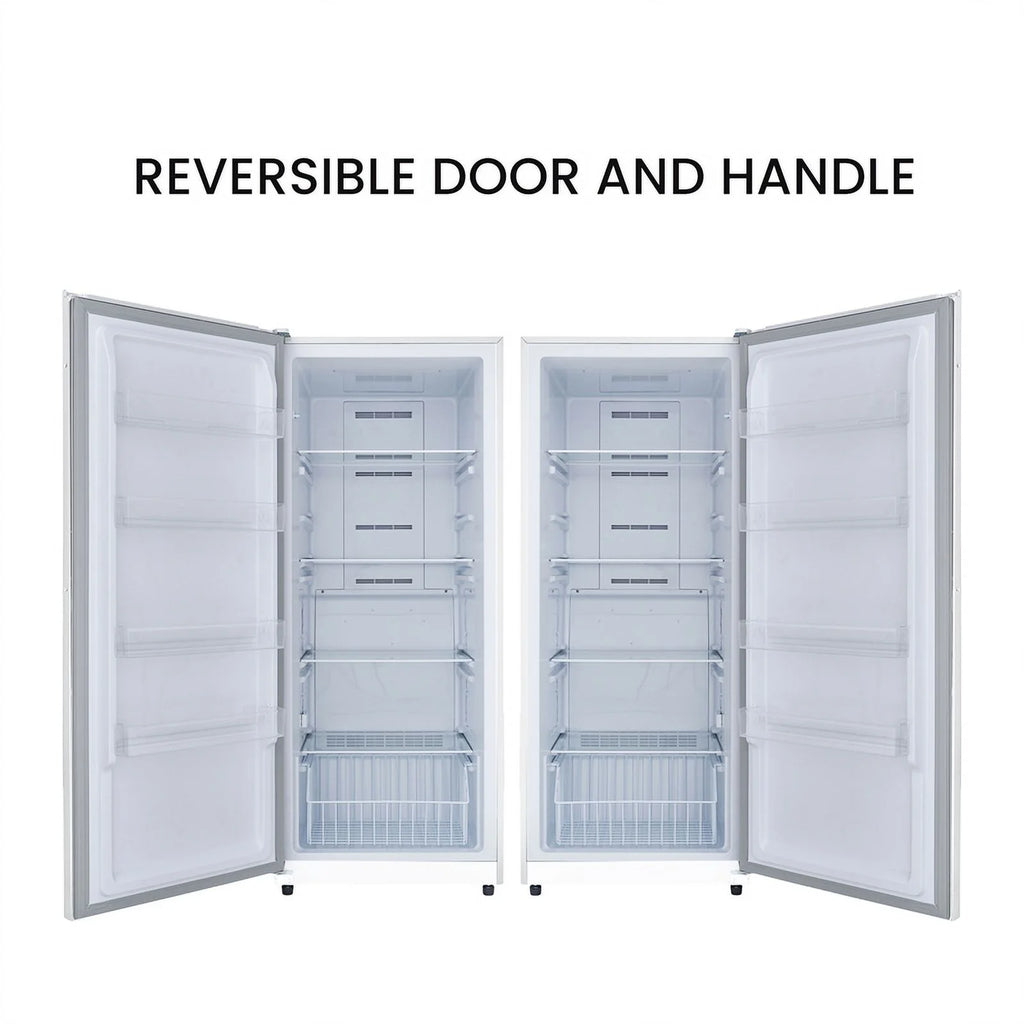 17 cu.ft. Convertible Upright Freezer/Refrigerator in white U477