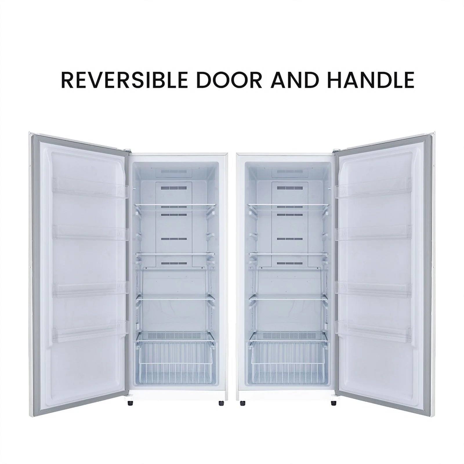 17 cu.ft. Convertible Upright Freezer/Refrigerator in white U477
