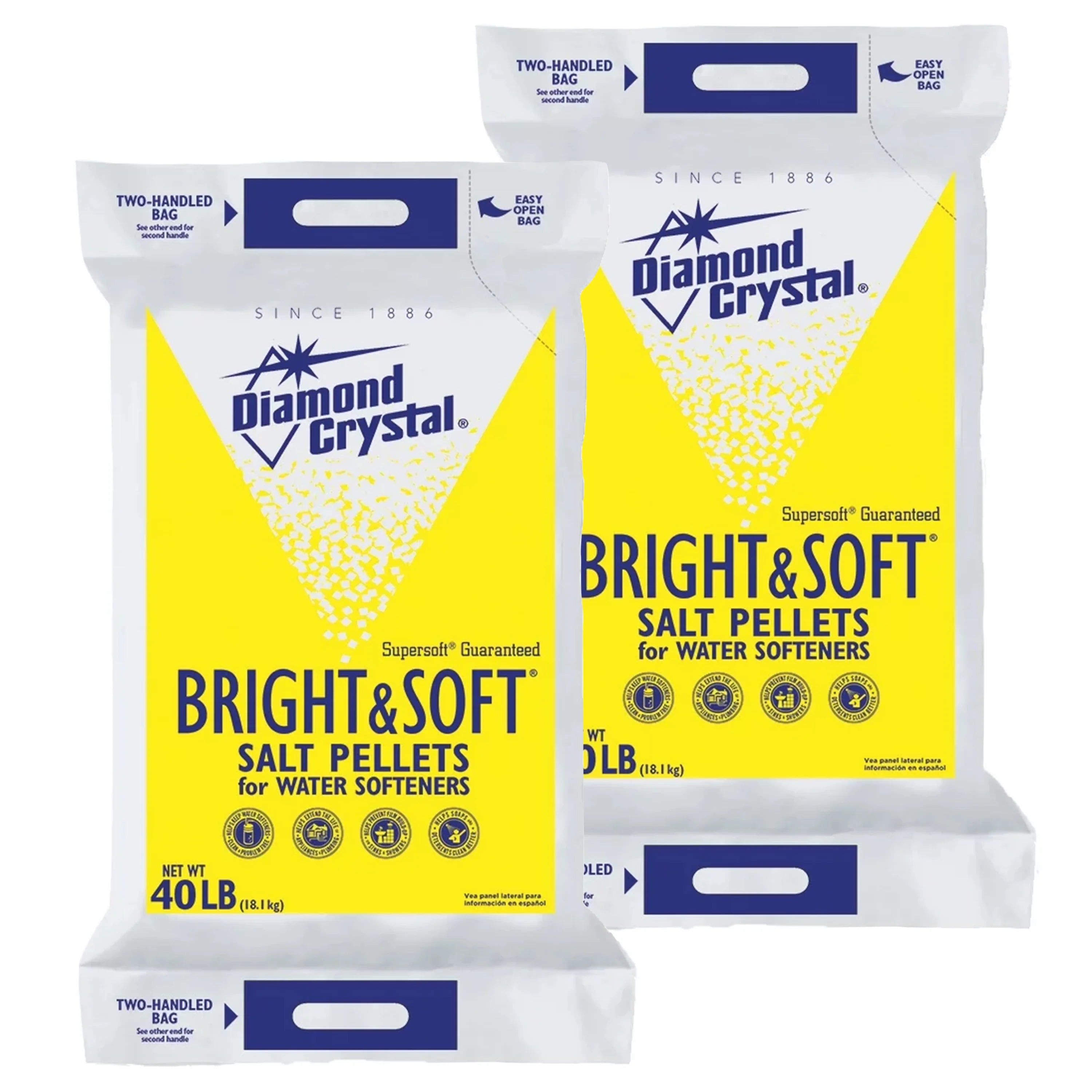 40 lb. Bag-2-Pack Water Softener Salt Pellets F887593