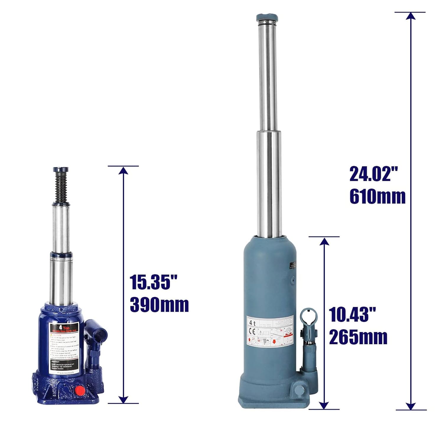 4 Ton Bottle Jack Hydraulic Bottle Jack M71077
