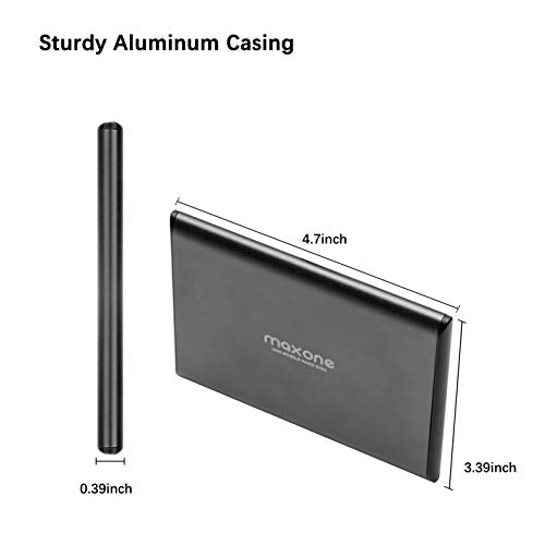 1TB Portable External Hard Drive USB 3.0 Charcoal Grey Z7609