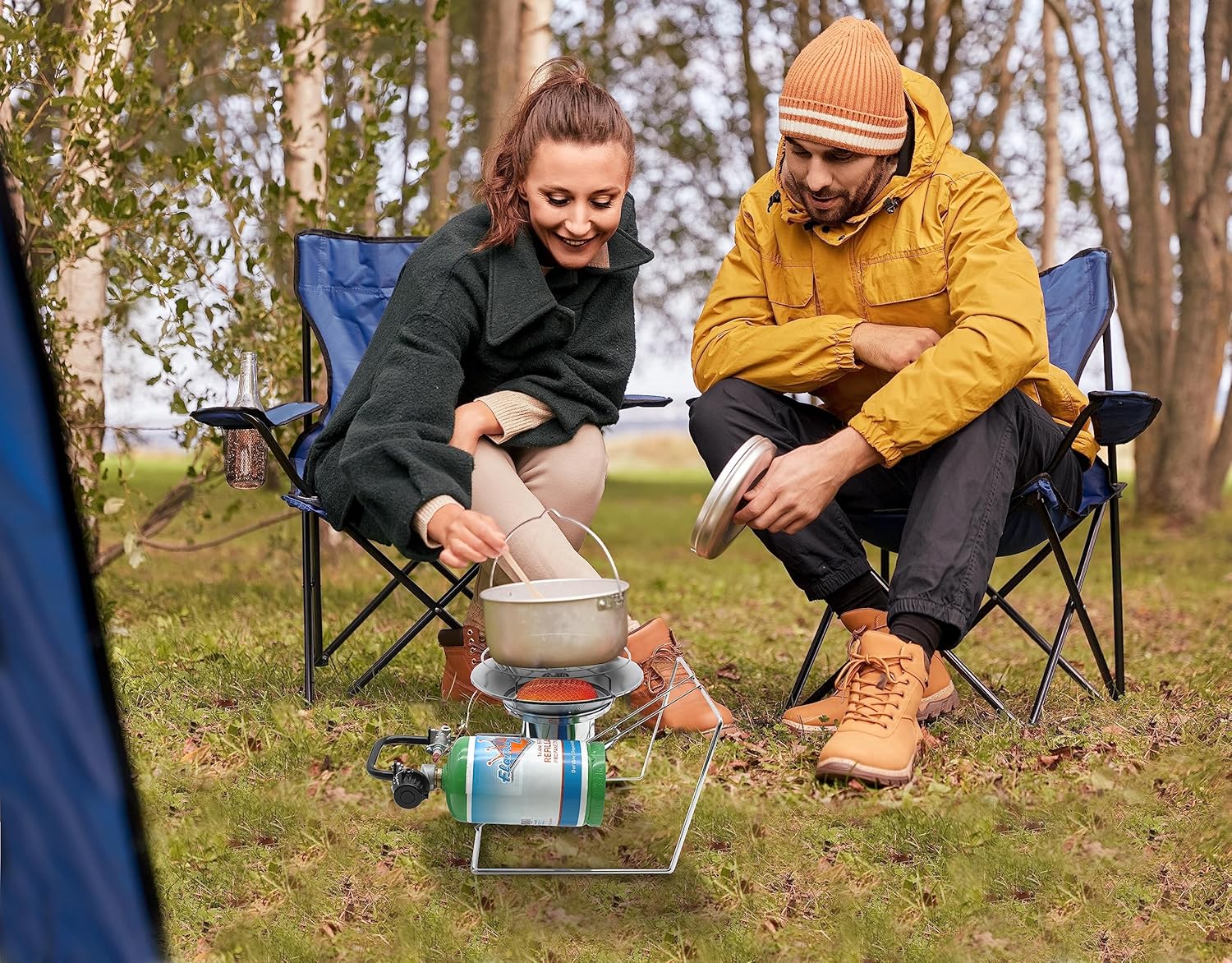 Portable Propane Heater Cooker 15,000 BTU Silver Z8643
