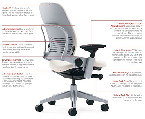 Black Task Chair with 4D Adjustable Arms and Headrest M426251