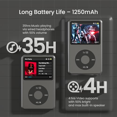 128G Bluetooth Digital Music Player Black A29679