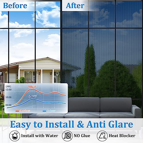 Black 23.6x78.7in Window Film G1636