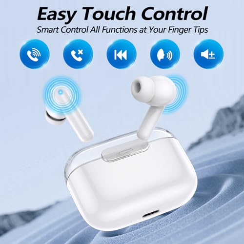 Wireless Earbuds Bluetooth 5.3 Headphones with Microphone Black O9166