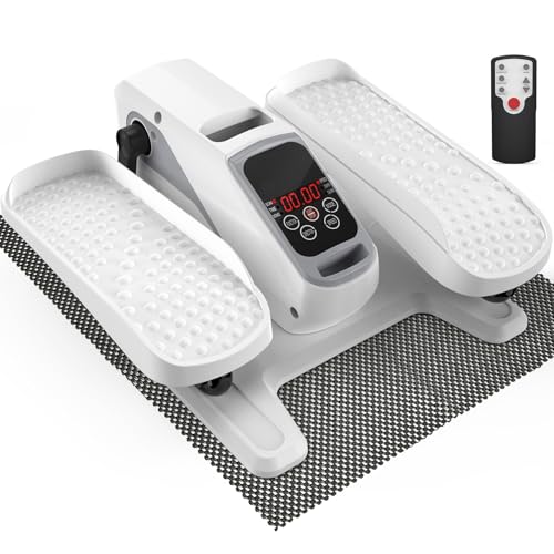 Under Desk Elliptical Machine 5 Modes 12 Speeds Low Impact Mini Electric Leg Exerciser with Non-Slip Mat V351