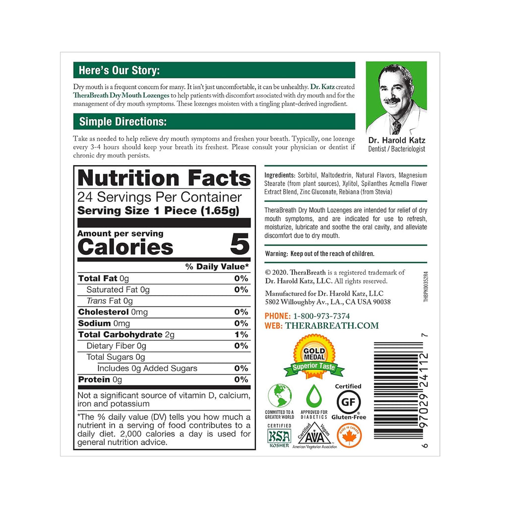 Mild Mint Mouthwash (2pk 16oz) and Mandarin Mint Lozenges (24ct) B970
