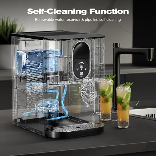 Countertop Nugget Ice Maker, 50LBS/Day Output, Self-Cleaning S476