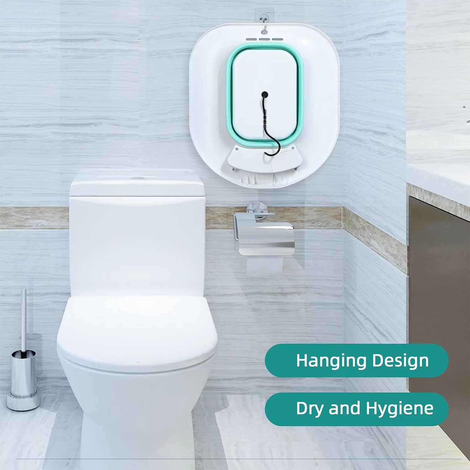 Foldable Sitz Bath for Toilet Seat A77762