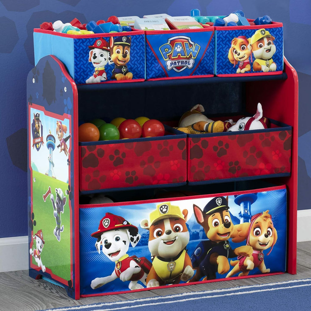 Plastic Toddler Bed with Toy Organizer L1686