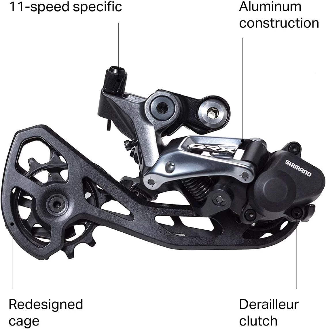 Black Long Cage 11-Speed Rear Derailleur S50882