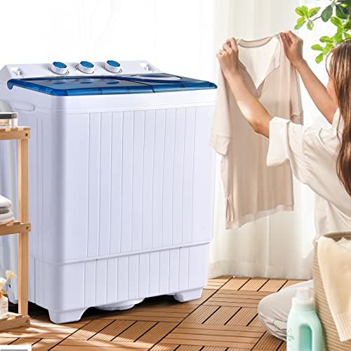 Compact Twin Tub Portable Washing Machine (Grey+White) Z59850