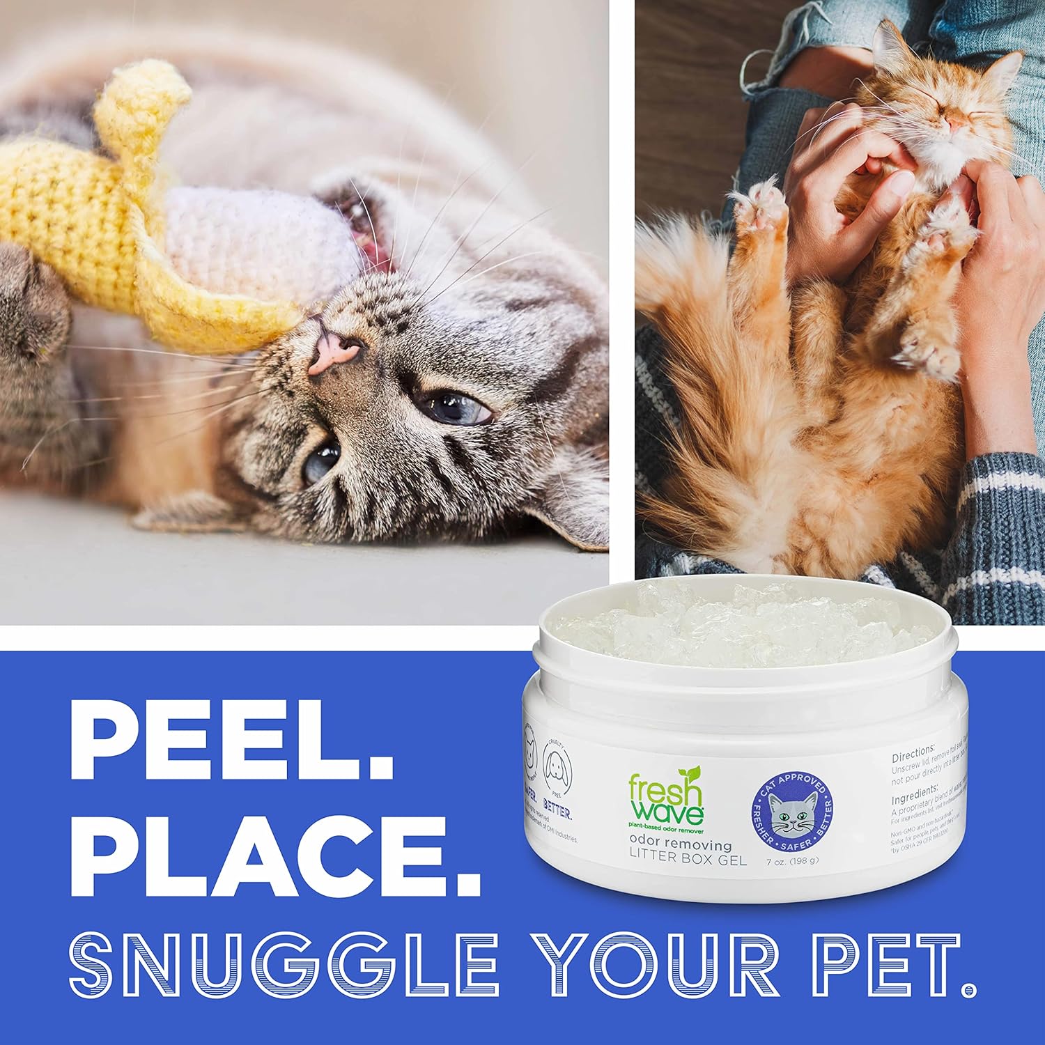 3 7 oz. Odor Removing Litter Box Gels Z874235