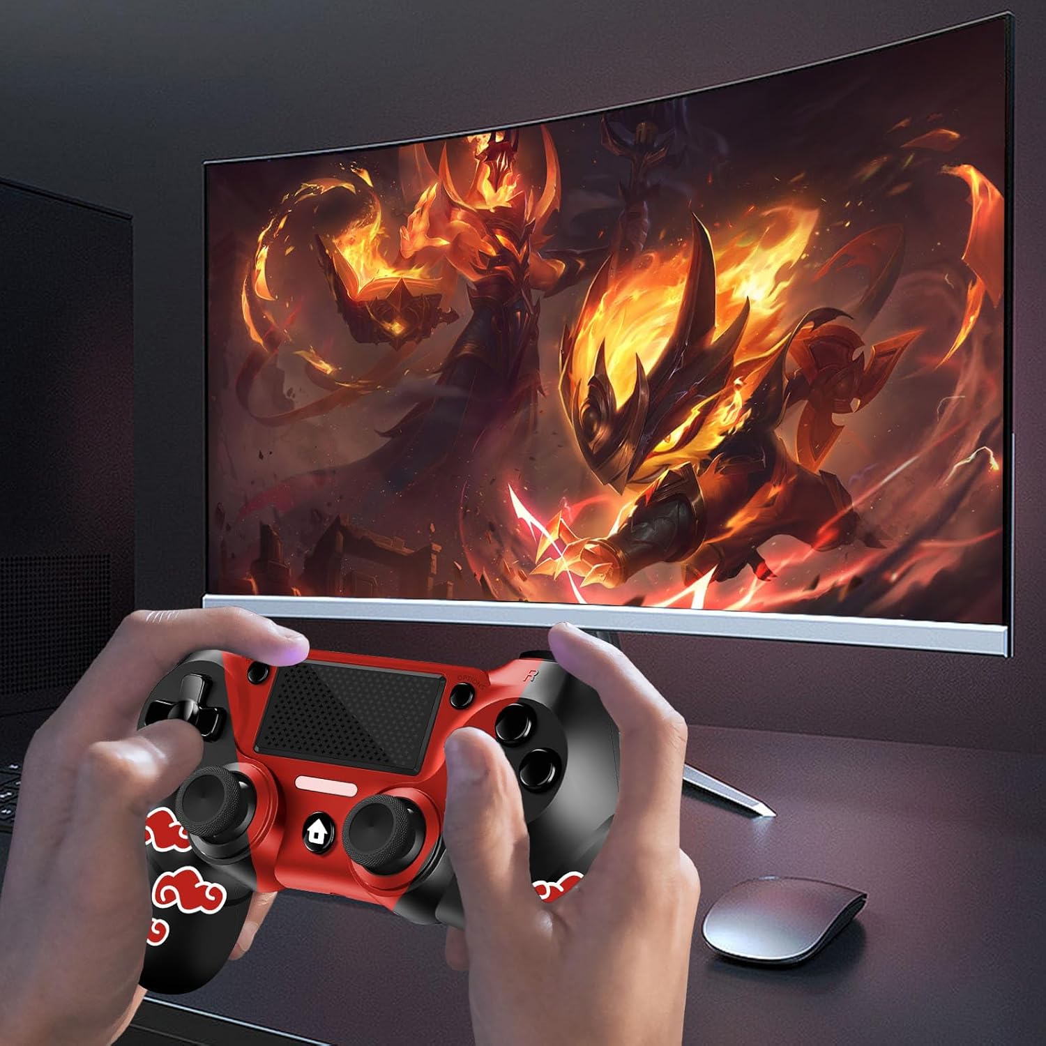 Red Cloudy Wireless Controller for PS4 N481