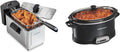 Electric Deep Fryer with Frying Basket, 7 Quart Programmable Slow Cooker N65475