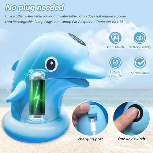 Blue Heavy-Duty 600D Waterproof Anti-UV Dustproof Water Table Cover D8849