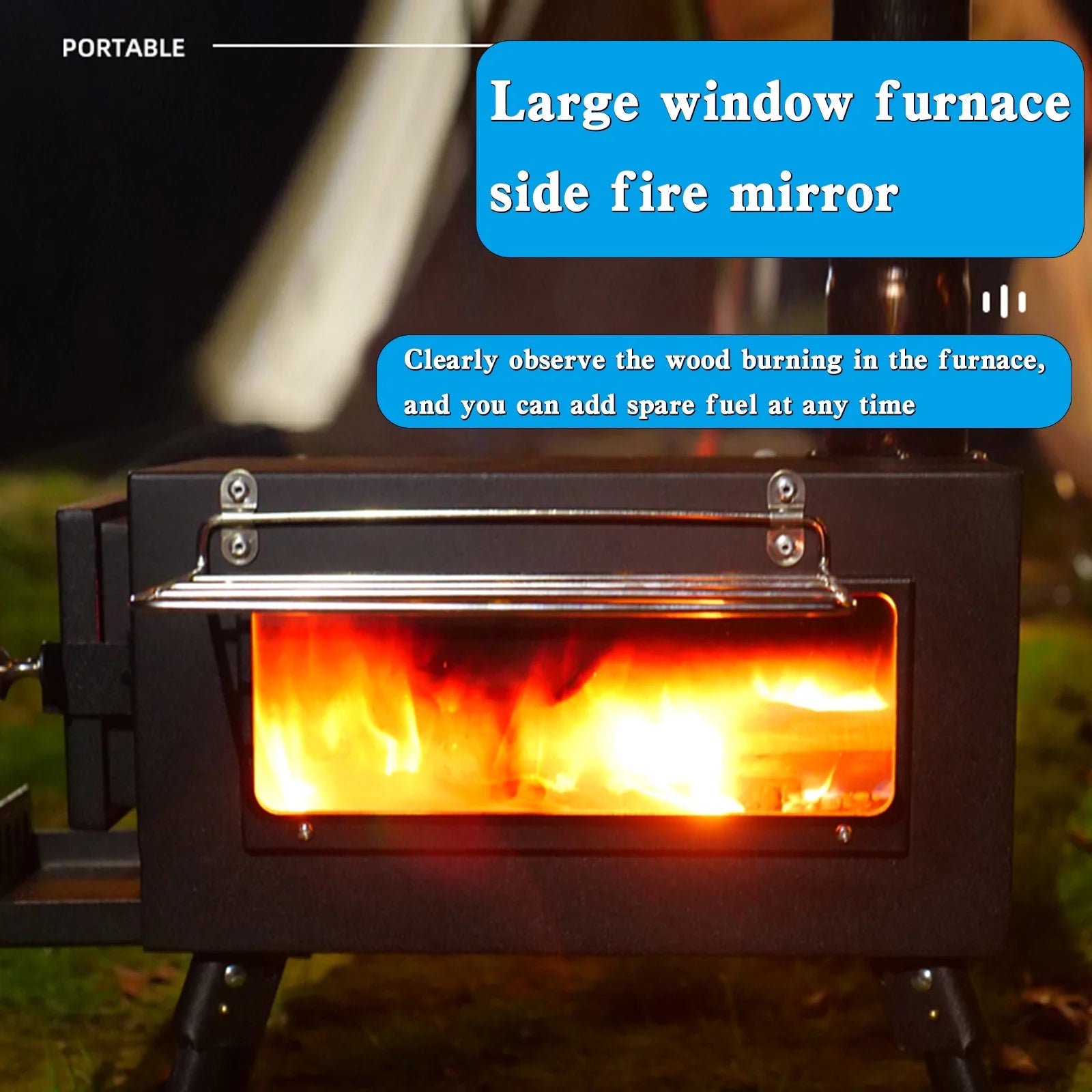 Outdoor Wood Burning Stove with Pipe Y627