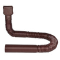2" ID 8.5ft Brown Flexible Downspout Extension Pipe, 2-Pack I6021