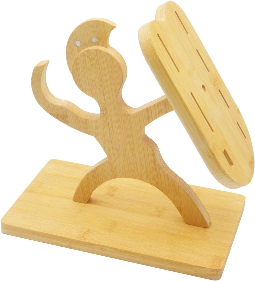 Bamboo 7 Holes Knife Block Holder Q87560