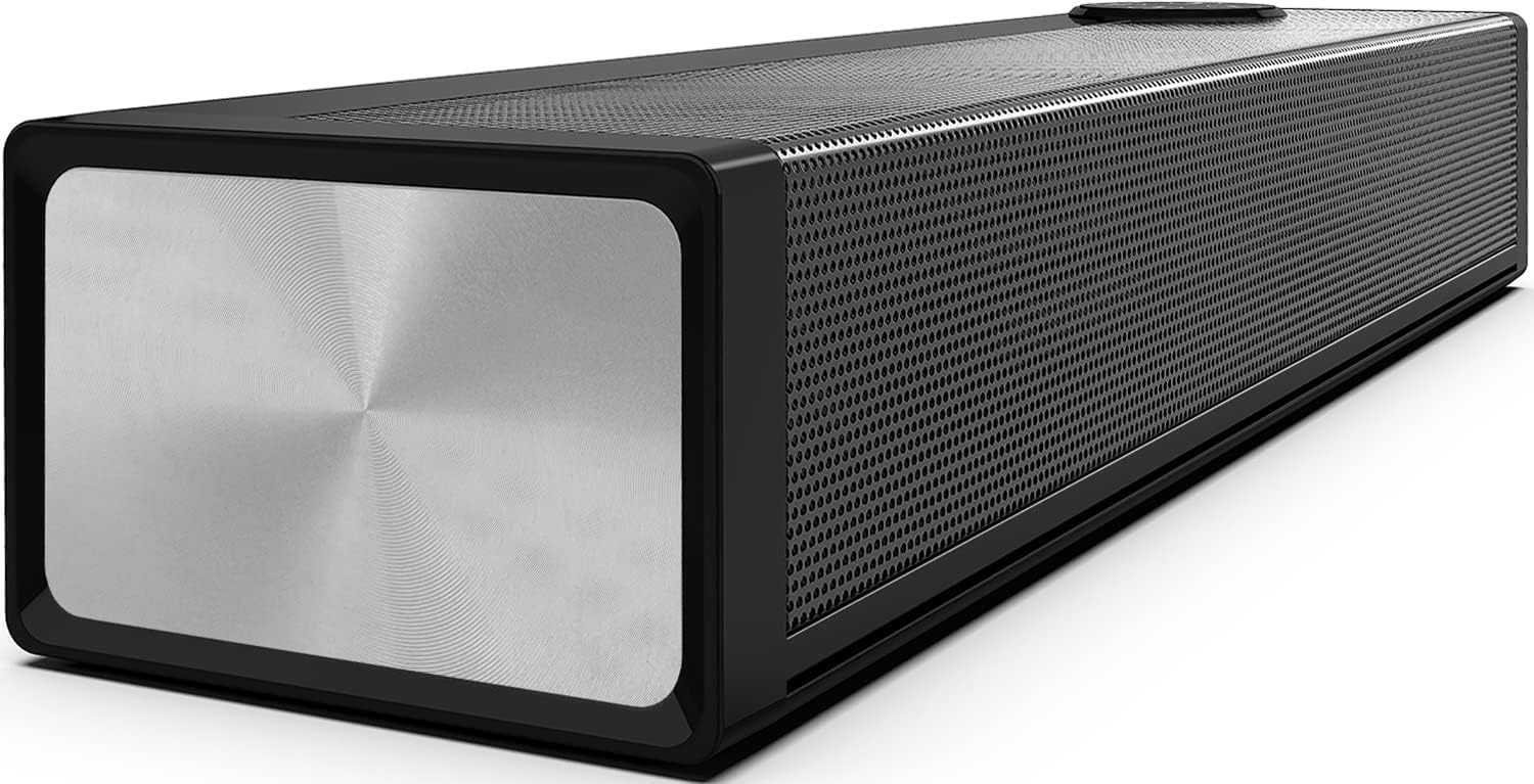 16" Small Soundbar with Wireless Bluetooth, HDMI/Opt/AUX/USB Connection, Pack of 2 X333