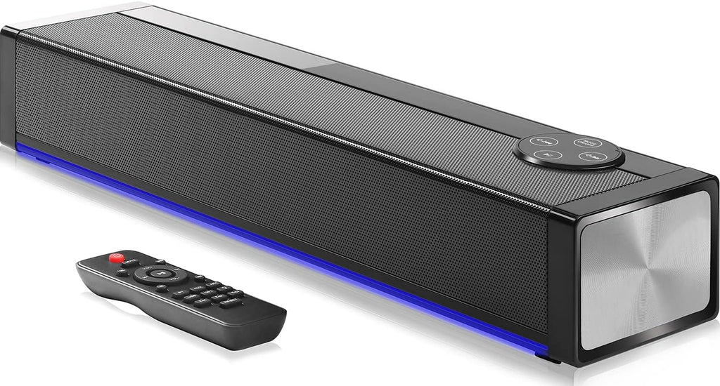 16" Small Soundbar with Wireless Bluetooth, HDMI/Opt/AUX/USB Connection, Pack of 2 X333