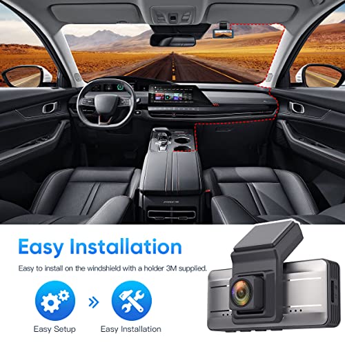 1080P Full HD Dash Car Camera with 3.4" IPS Display U518