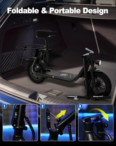 800W Peak Motor Foldable Electric Scooter with Seat K535874