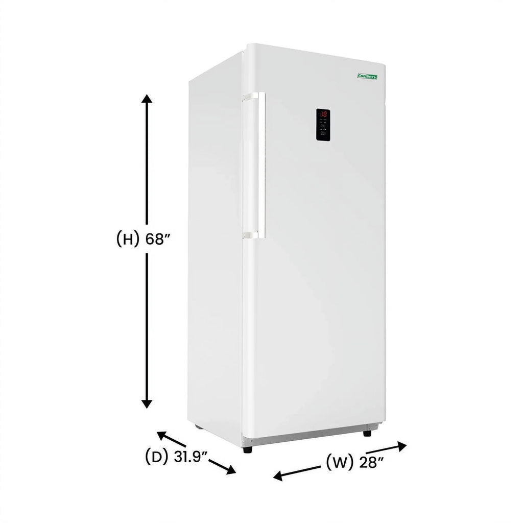 17 cu.ft. Convertible Upright Freezer/Refrigerator in white U477