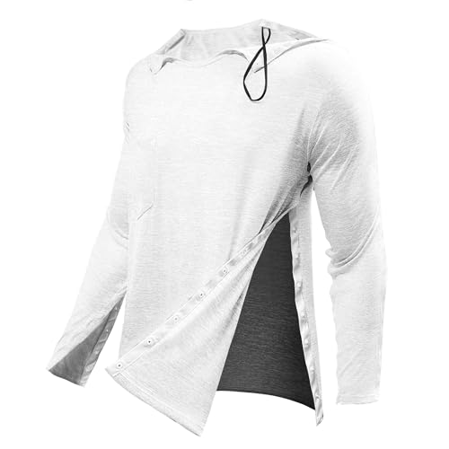 Long Sleeve Full Open Side Snap Adaptive Shirt N7011