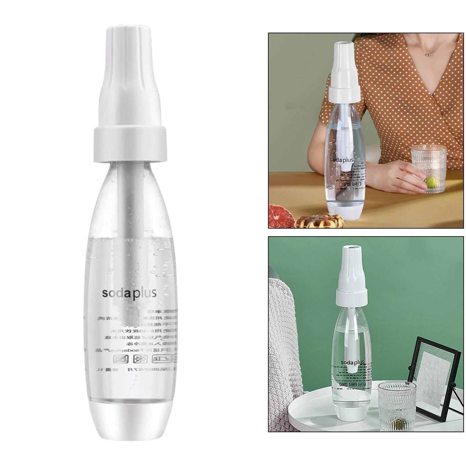 Portable Sparkling Water Bottle Machine for CO2 Cylinder Canister Seltzer Carbonated Water D18387