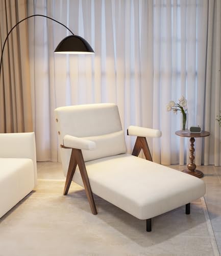 Beige White Convertible Sofa Bed Chair D9754