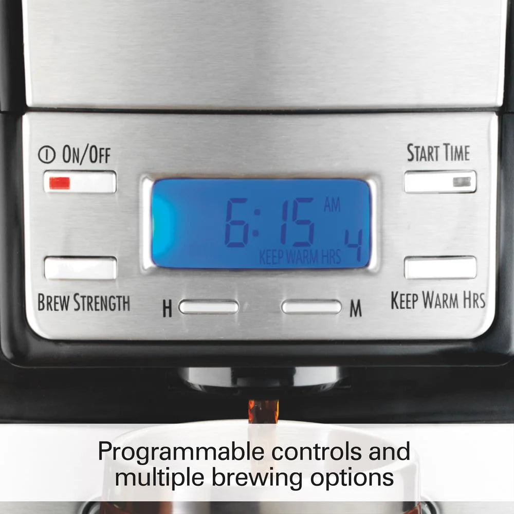 12 Cup Black & Stainless Coffee Maker M85484