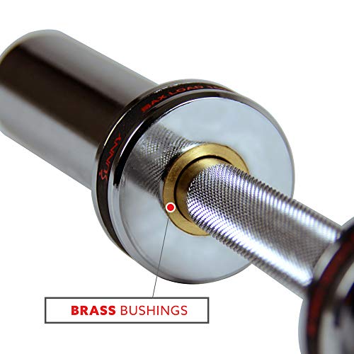 20" Heavy Duty Barbell Bar with Locking Ring Collars L9803