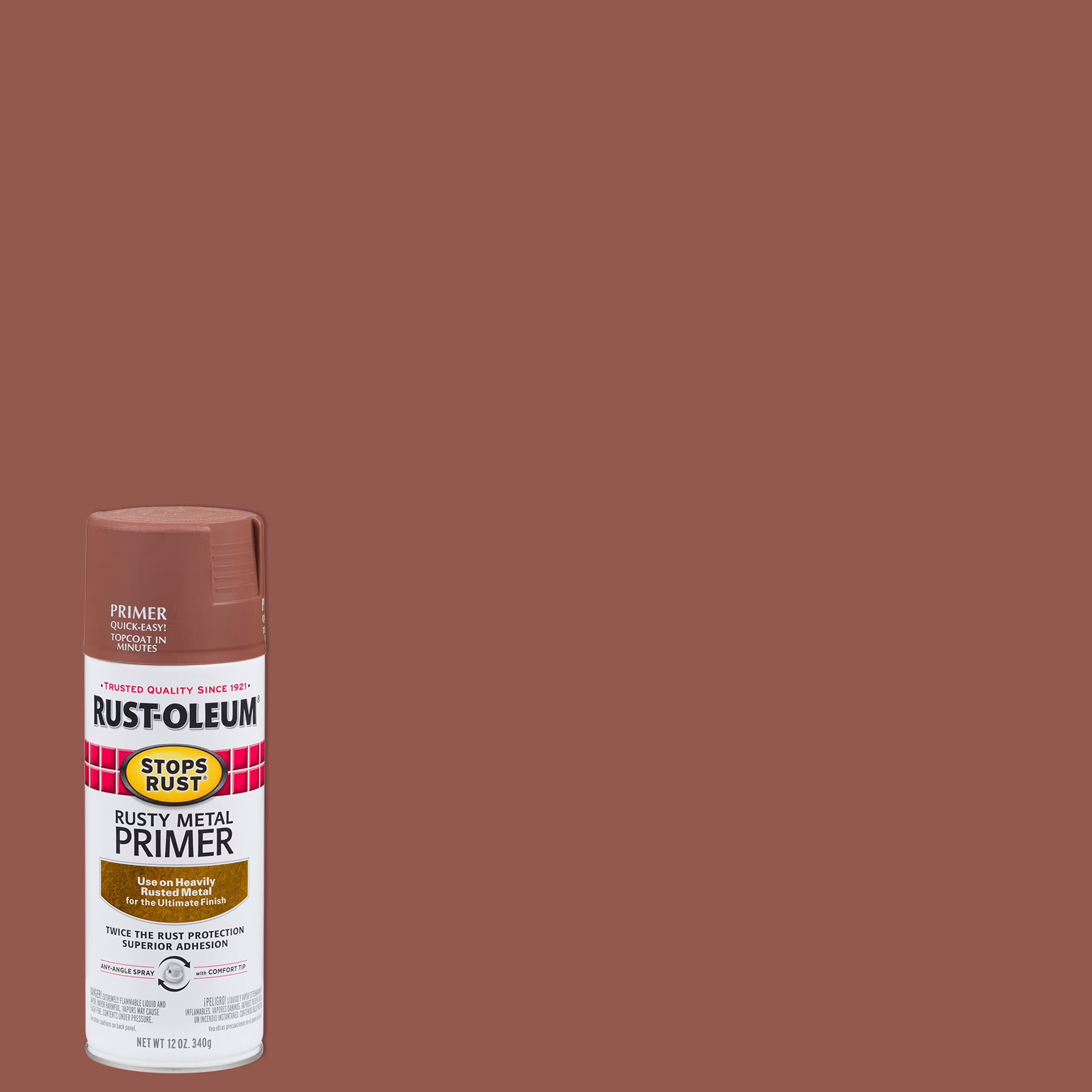 12 oz Flat Rust Metal Primer Spray Paint 6 Pack P21034