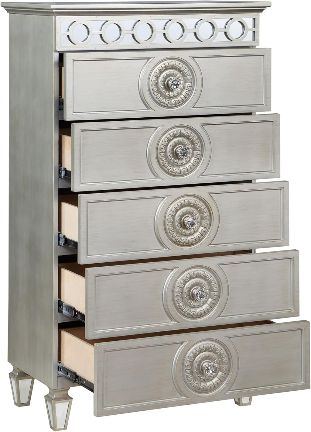 Silver Mirrored Chest L1108