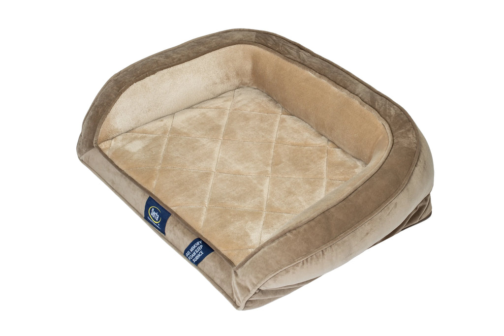Small Brown Gel Memory Foam Dog Bed Z155578