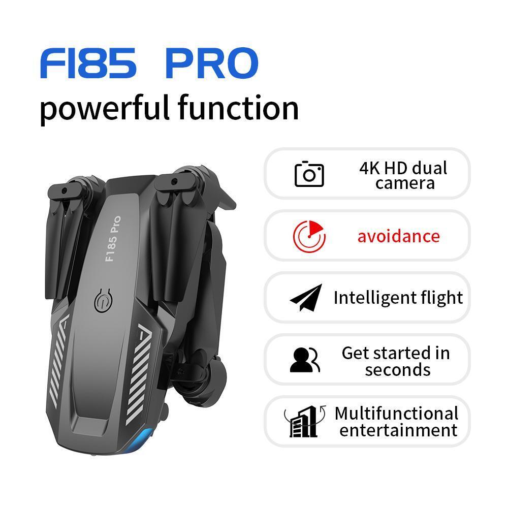 RC Drone 4k HD Wide Angle Camera WIFI FPV Dual Camera Quadcopter Black V411
