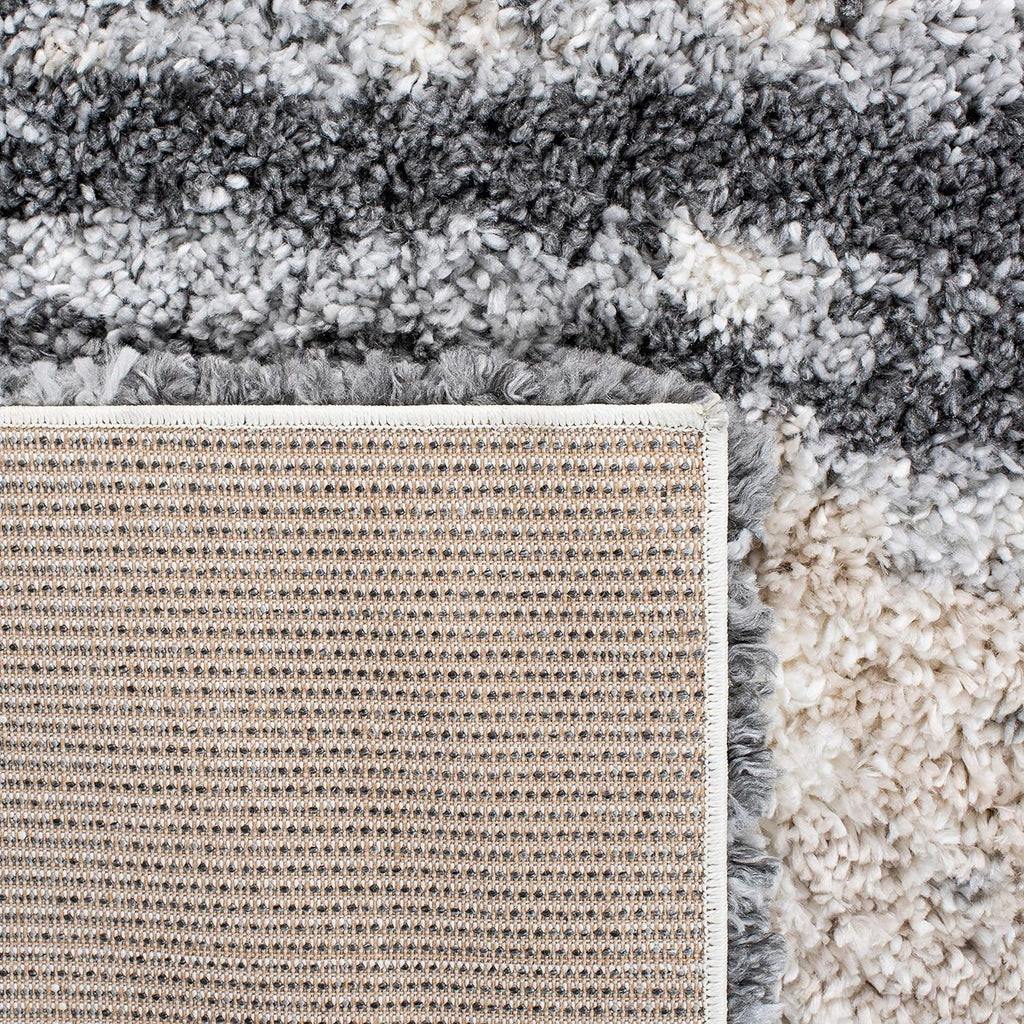 Grey & Ivory 8' x 10' Shag Area Rug I42946