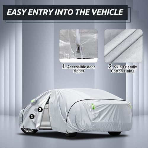 Waterproof Car Cab Cover with Driver Door Zipper I393
