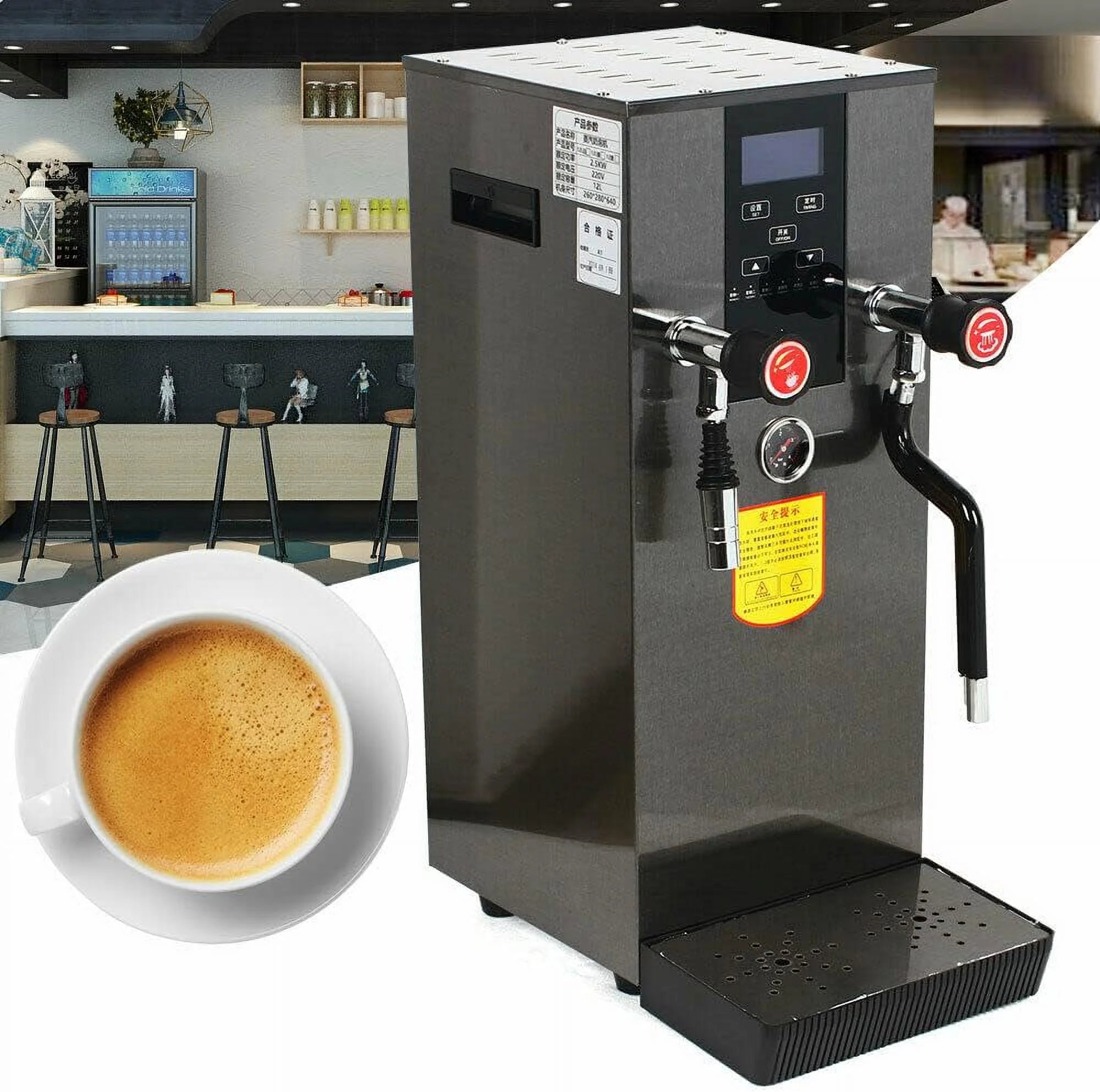 2500W 110V Commercial Stainless Steel Espresso Coffee Machine F6598