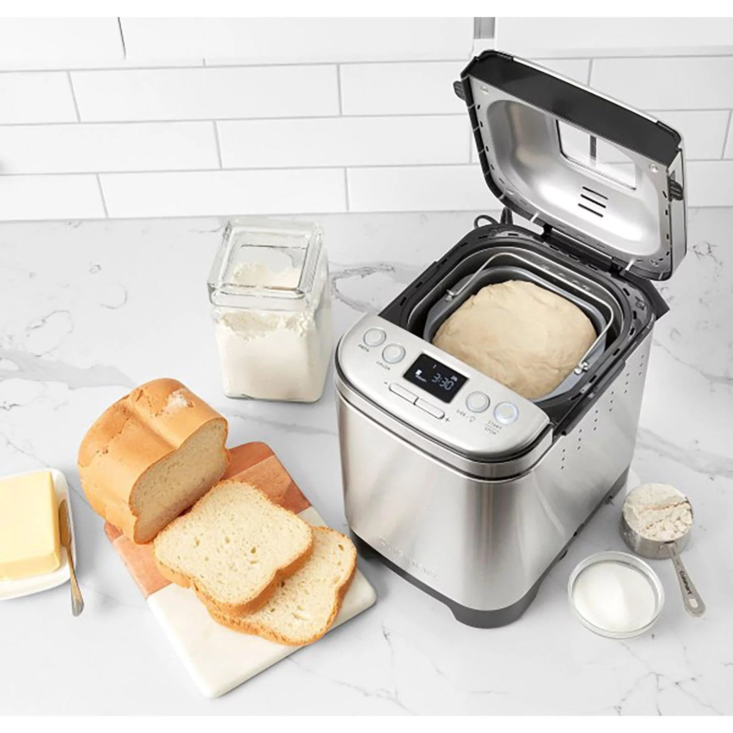 Compact Stainless Steel Automatic Bread Maker M792336