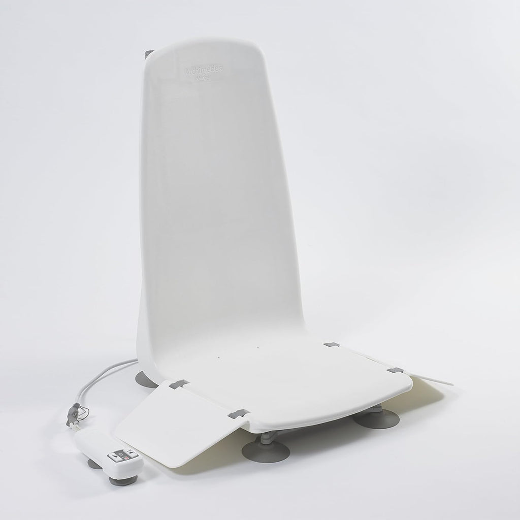 Bath Lift Chair with Non-Slip Suction Cups, Electrical Battery Operated Waterproof Remote Hand Control D733403