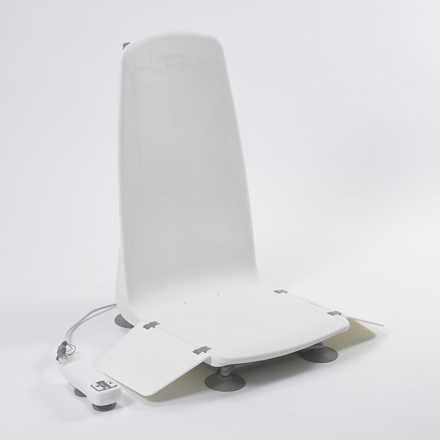 Bath Lift Chair with Non-Slip Suction Cups, Electrical Battery Operated Waterproof Remote Hand Control D733403