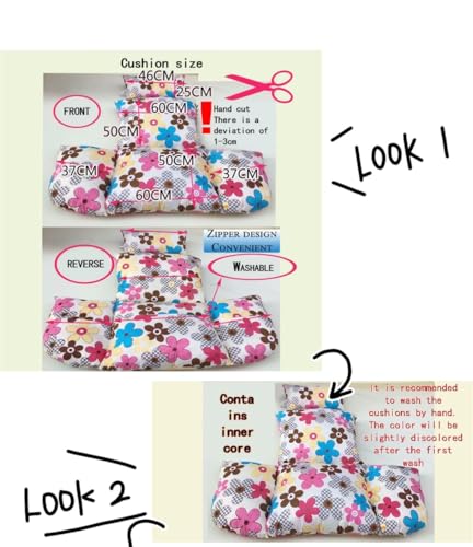 Blue Double Sided Pattern Hanging Egg Chair Cushion with Zipper B2534