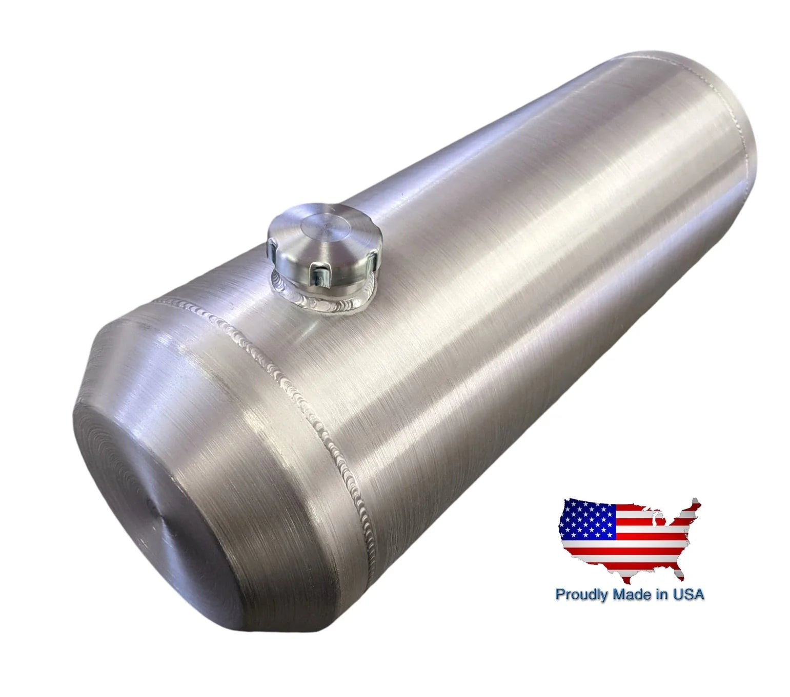 10 Gallon Round Spun Aluminum Gas Tank A227
