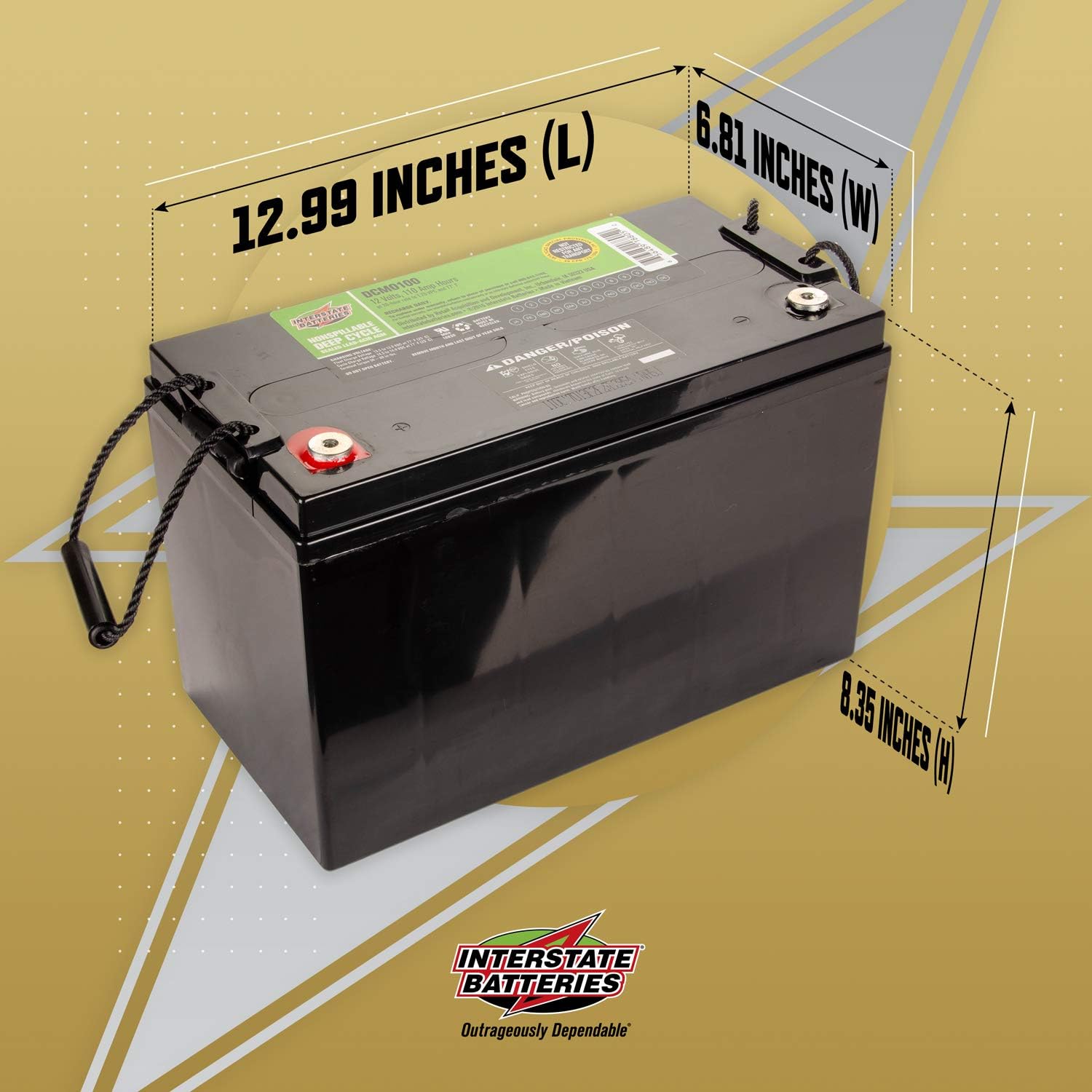 12V 110 AH SLA/AGM Deep Cycle Battery D41352