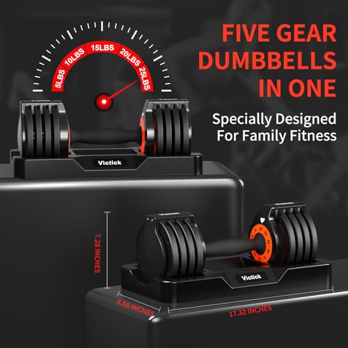 25/55lb Pair Adjustable Dumbbells Set with Anti-Slip Metal Handle R969