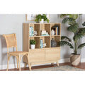Oak Brown Finished Wood Bookshelf N163